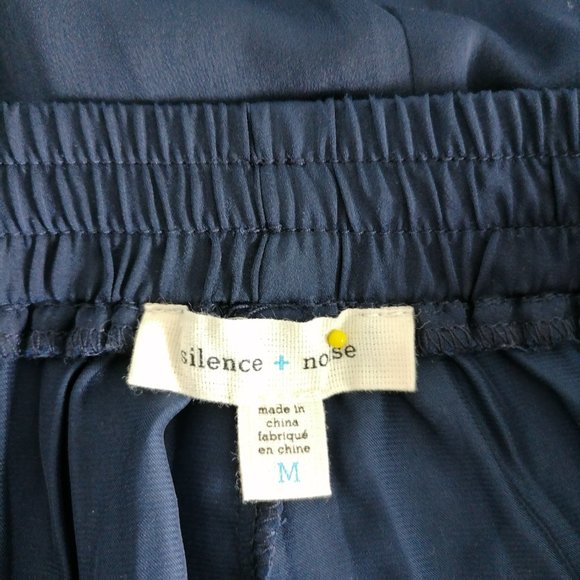 Silence + Noise Womens Navy Blue Straight & Pencil Skirt Drawstring Size M - Picture 5 of 7